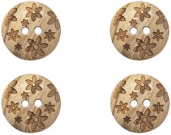 Drops Knopf Blumen 15mm