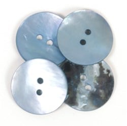 Drops Knopf Rund Blau 20mm