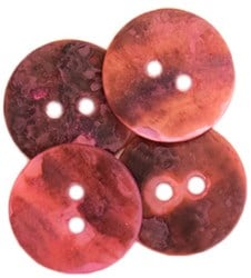 Drops Knopf Rund Rosa 15mm