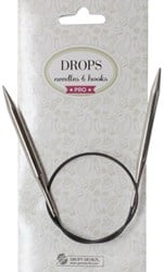 Drops Pro Classic Rundstricknadel Aluminium 40cm