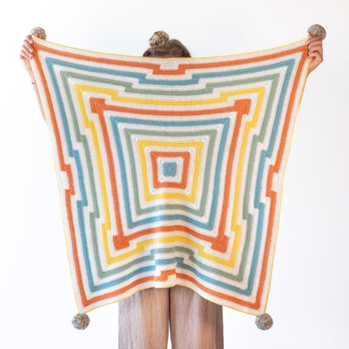 Häkelmuster Yarn and Colors Amazing Square Darts Blanket-2
