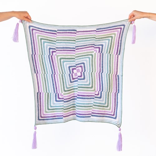 Häkelmuster Yarn and Colors Amazing Staggered Stripes Blanket-2