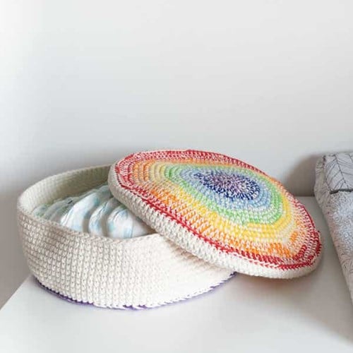 Yarn and Colors Rainbow Basket Häkelpaket 1 Colorful