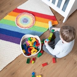 Yarn and Colors Rainbow Rug Häkelpaket