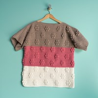 Häkelanleitung Yarn and Colors Spring Flowers Tee-2