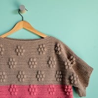 Häkelanleitung Yarn and Colors Spring Flowers Tee-3