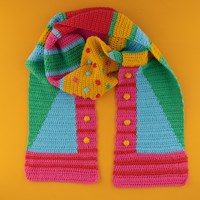 Häkelanleitung Yarn and Colors Graphic Scarf-2