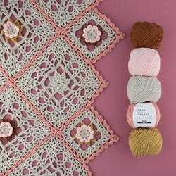 Häkelanleitung Yarn and Colors Romantic Throw