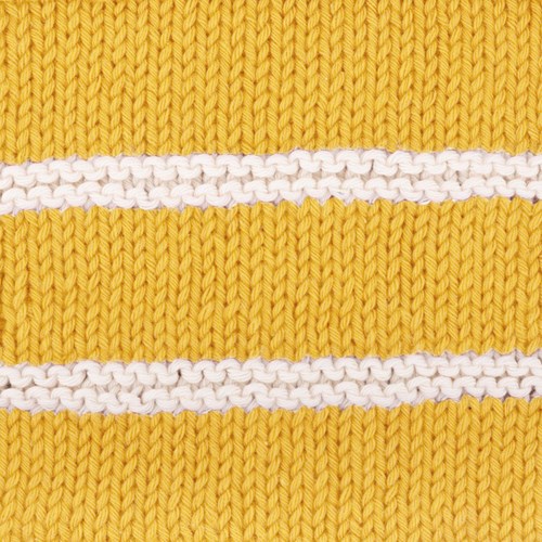 Yarn and Colors Striped Jumper Reversed Strickpaket 1 S Sunflower