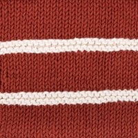 Yarn and Colors Striped Jumper Reversed Strickpaket 6 L Chestnut