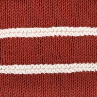 Yarn and Colors Striped Jumper Reversed Strickpaket 6 M Chestnut