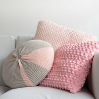 Yarn and Colors Candy Comfy Cushion Strickpaket 043 Pearl / Birch
