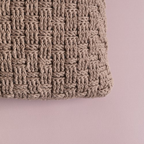 Yarn and Colors Basketweave Comfy Cushion Häkelpaket 006 Taupe-2