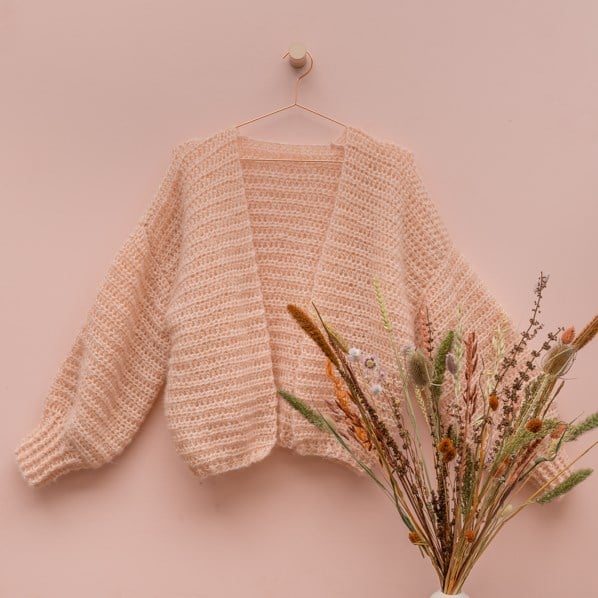Yarn cardigan on sale
