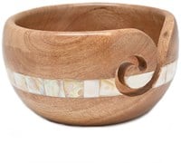 Durable Hölzerne Garnschale Perlmutt