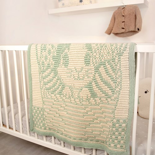 Bunny Surprise Babydecke Häkelset - Enthält digitales Anleiting-3