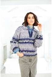 Stylecraft Strickmuster Easy Fair Isle Effect Sweater