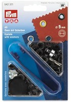 Prym Ösen mit Scheiben Bronziert 5 mm