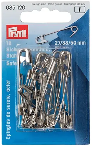 Prym Sicherheitsnadeln Stahl No. 0 Silber