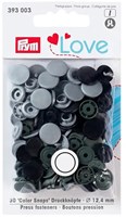 Prym Love Color Druckknopf 12,4mm 01 Grau