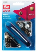 Prym Druckknöpfe ohne Nähen Anorak 12 mm 02 Bronziert