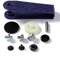 Prym Druckknöpfe ohne Nähen Anorak 15 mm 04 Schwarz-2