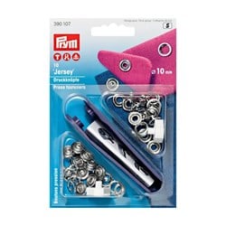 Prym Druckknöpfe ohne Nähen Jersey Ring mit Zähnchen