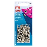 Prym Druckknöpfe ohne Nähen Nachfüllset Silber 10mm