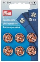 Prym Druckknopf zum Annähen Roségold 15mm