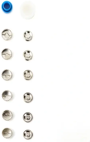 Prym Überziehbare Knöpfe mit Werkzeug Silber 23 mm-2