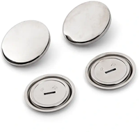Prym Überziehbare Knöpfe Silber 29 mm-2