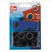 Prym Ösen mit Scheiben Bronziert 14 mm