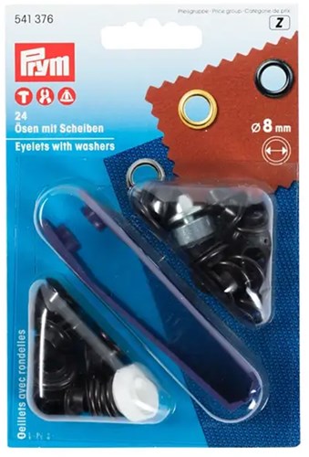 Prym Ösen mit Scheiben Bronziert 8 mm