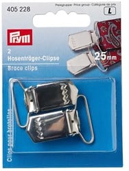 Prym Hosenträgerclips 25 mm Silber