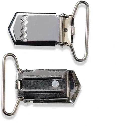 Prym Hosenträgerclips 25 mm Silber-2