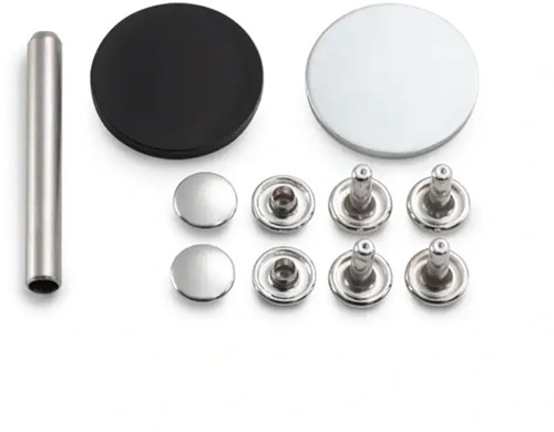 Prym Hohlnieten für Materialdicke 4 - 6 mm Silber-2