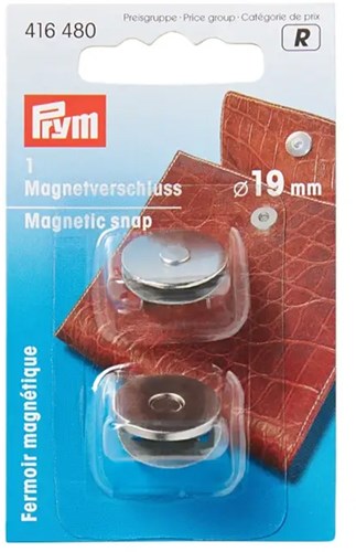 Prym Magnetverschluss 19 mm Silber