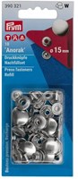 Prym Nachfüll- Druckknöpfe ohne Nähen 12mm 03 Silber