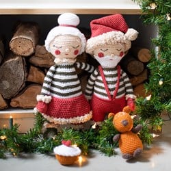 Weihnachtsmann & Weihnachstfrau Häkelpaket