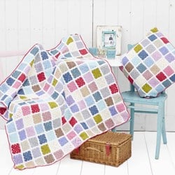 Häkelanleitung Stylecraft Special DK No. F003 Candy Pop Decke und Kissen