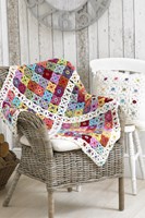 Häkelanleitung Stylecraft Life DK No. F075 Decke und Kissen-2