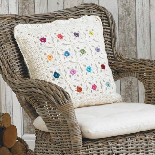 Häkelanleitung Stylecraft Life DK No. F075 Decke und Kissen-3