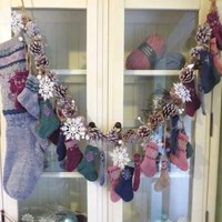 Strickanleitung Stylecraft Highland Heathers DK No. F084 Weihnachtssocken Adventskalender