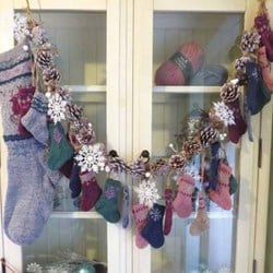Strickanleitung Stylecraft Highland Heathers DK No. F084 Weihnachtssocken Adventskalender