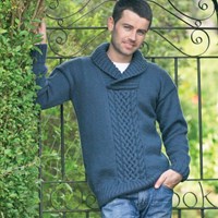 Strickanleitung Stylecraft Life Aran No. F085 Herrenpullover