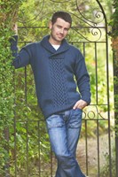 Strickanleitung Stylecraft Life Aran No. F085 Herrenpullover-2