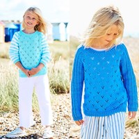 Strickanleitung Stylecraft Naturals - Organic Cotton DK No. F089 Mädchenpullover