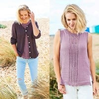 Strickanleitung Stylecraft Naturals - Organic Cotton DK No. F092 Twinset