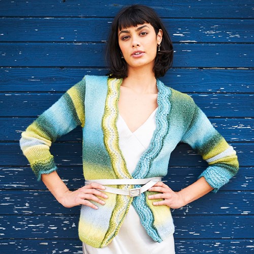 Strickanleitung Stylecraft Cabaret DK No. F096 Jacke