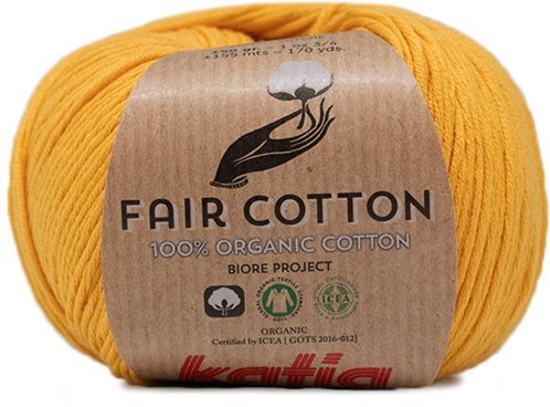 Fair Cotton Bolero Häkelpaket 1 46/48 Yellow